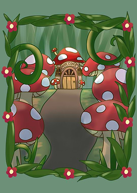 Cottagecore Mushroom House