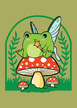 Cottagecore Aesthetic Frog