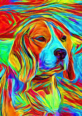 Beagle Colorful