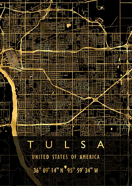 TULSA MAP USA