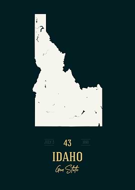 Idaho State Map USA