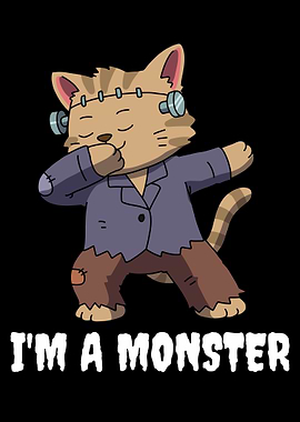 Dabbing Halloween Monster