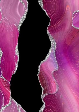 Magenta Silver Agate 01