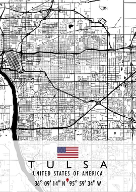 TULSA MAP USA