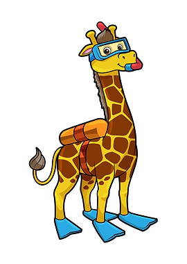 Giraffe Diver Flippers