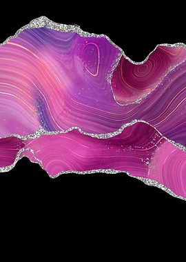 Magenta Silver Agate 04