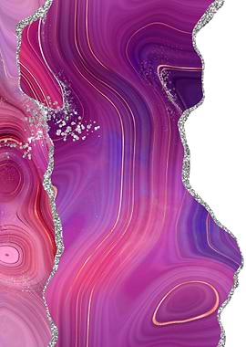 Magenta Silver Agate 05