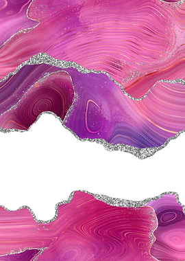 Magenta Silver Agate 07
