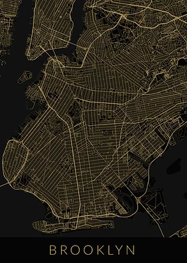 New York Brooklyn Map
