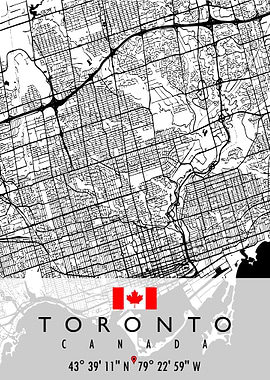 TORONTO MAP CANADA