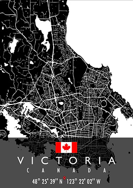VICTORIA MAP CANADA