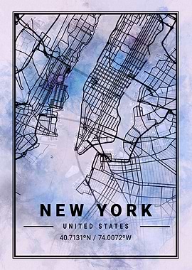 New York Map USA