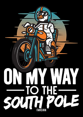 Biker penguin southpol adv