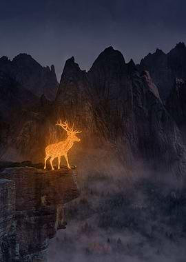 Guardian of night forest