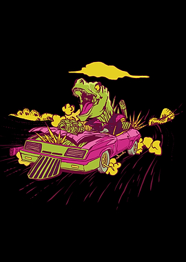 Trex dinosaur sportcar