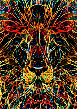 Lion Fantastic Lines