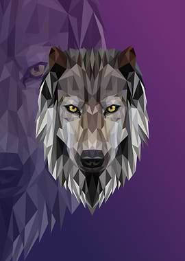 Polygon Abstract Wolf