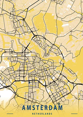 Amsterdam Netherlands Map
