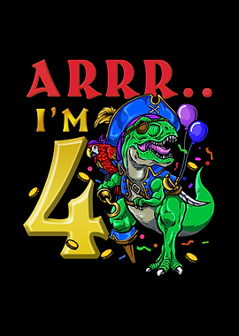 4th Birthday Dino Pirate