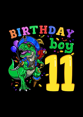 11th Birthday Dino Pirate