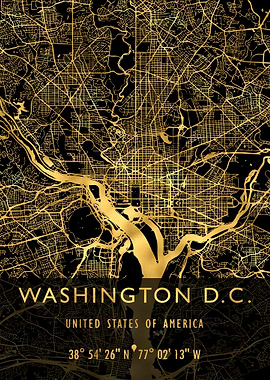 WASHINGTON DC MAP USA