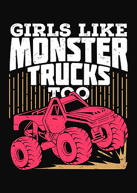 Monster Truck Girl Design