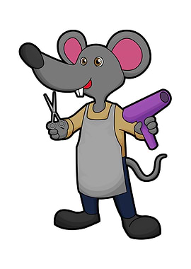 Mouse Hairdresser Scissors