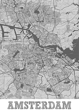 Amsterdam Holland City Map