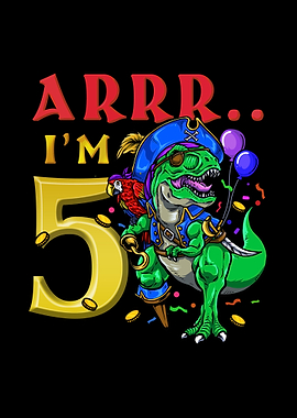 5th Birthday Dino Pirate