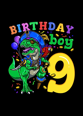 9th Birthday Dino Pirate