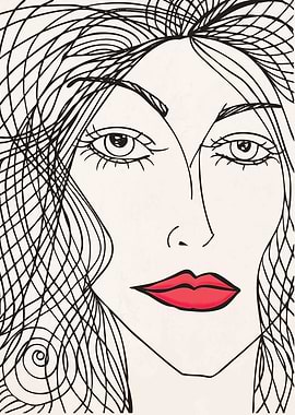 Beautiful Lady Sketch Art