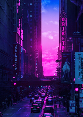 dream city sunset