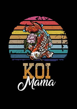 Koi Fish Retro Japanese