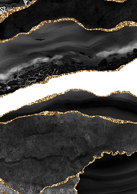 Black Gold Agate Textu 08