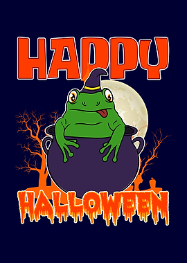 Halloween Frog Witch