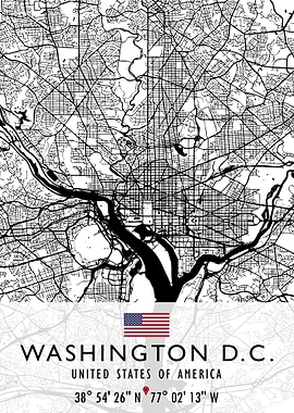 WASHINGTON DC MAP USA