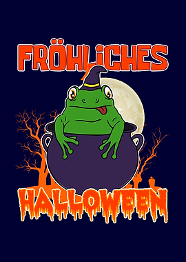 Halloween Frog Witch
