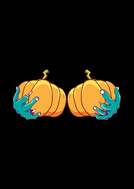 Pumpkin Zombie Hands