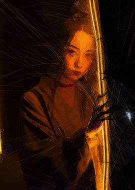 Japanese Girl Strings Fire