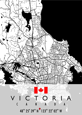 VICTORIA MAP CANADA