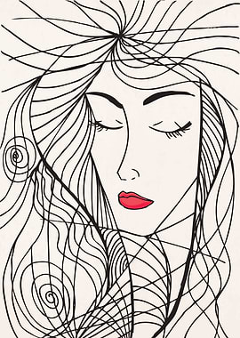 Woman Portrait Sketch Art