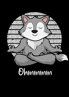 Meditation Wolf Yoga