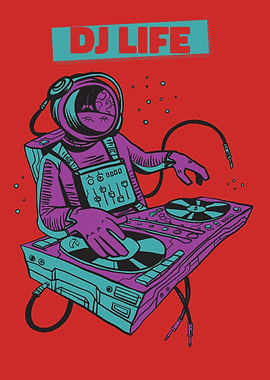 Astronaut DJ life space
