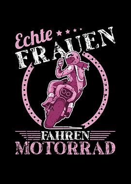 Frauen Fahren Motorrad