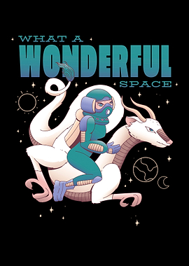 Astronaut riding goat