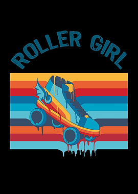 Roller Derby Girls Retro