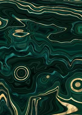 Malachite Gold Texture 05