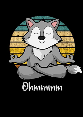Meditation Wolf Yoga