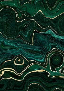 Malachite Gold Texture 01