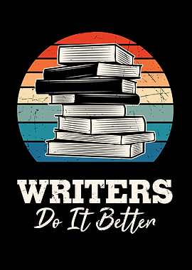 Book writing Retro Design